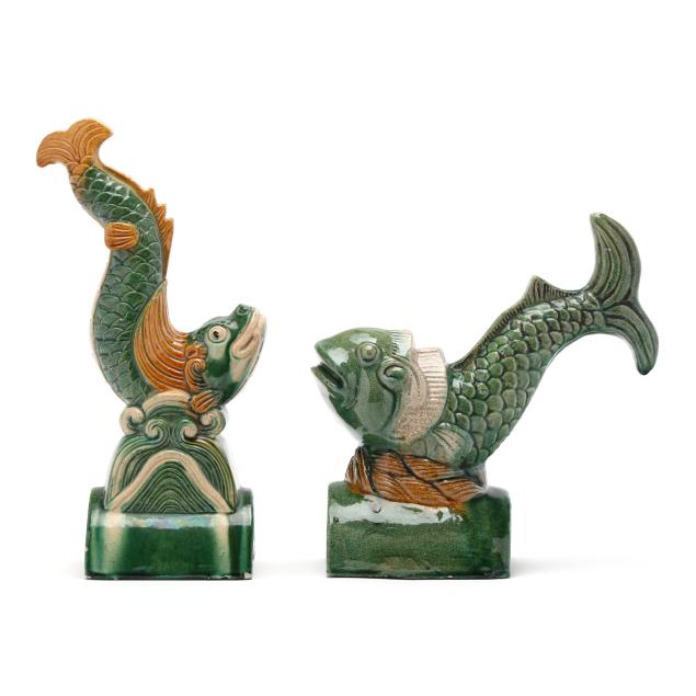 a-matched-pair-of-chinese-sancai-glazed-fish-roof-tiles