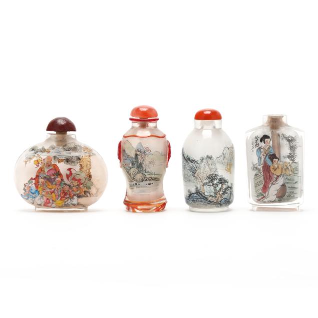 a-group-of-chinese-reverse-glass-painted-snuff-bottles