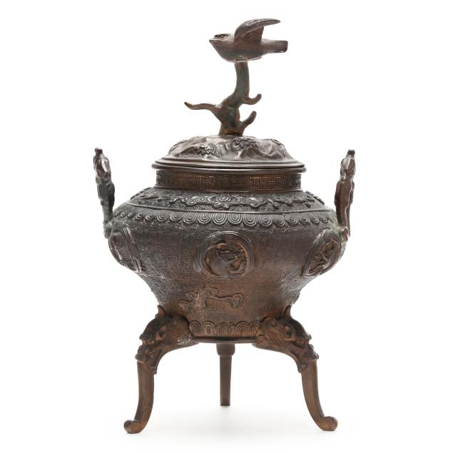 a-japanese-bronze-incense-burner-with-cover