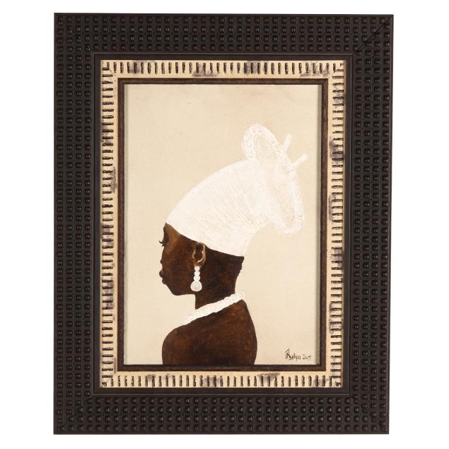 contemporary-painting-of-an-african-woman-in-profile