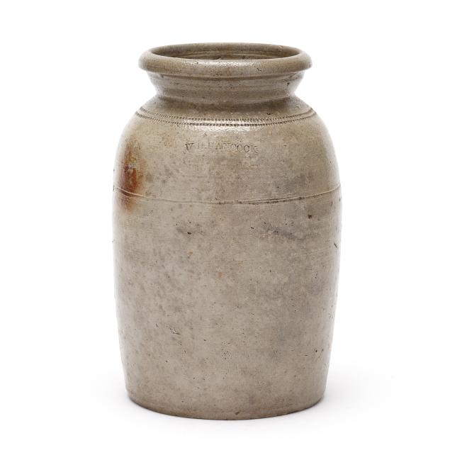 william-henry-hancock-moore-county-nc-one-gallon-stoneware-jar