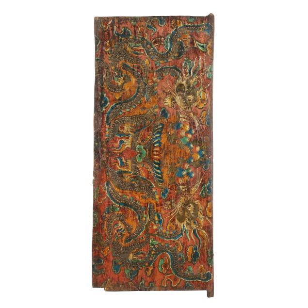 a-tibetan-painted-door-with-dragons