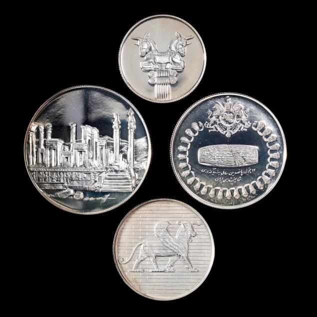 iran-four-proof-silver-coins-mark-the-persian-empire-s-2500th-anniversary