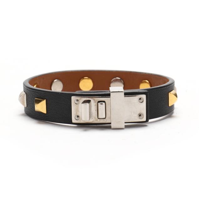 black-leather-i-mini-dog-clous-carres-i-bracelet-hermes