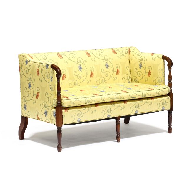 vintage-federal-style-upholstered-settee