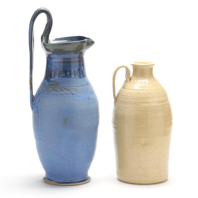 fred-beane-1923-2014-seagrove-nc-two-pottery-vessels