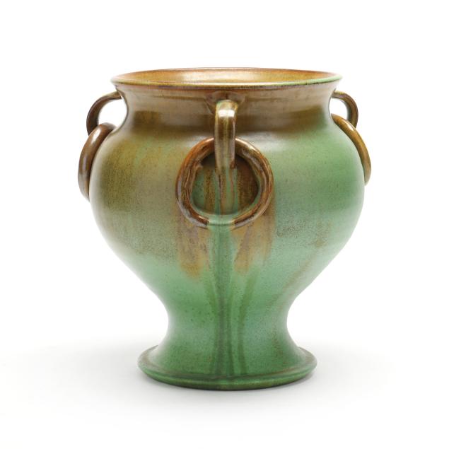 attributed-to-j-b-cole-pottery-steeds-nc-ring-handled-porch-urn
