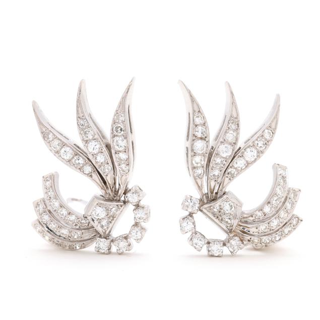 white-gold-and-diamond-earrings