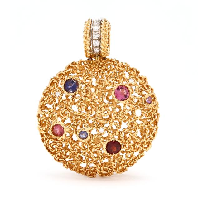 gold-and-gem-set-circle-pendant-roberto-coin