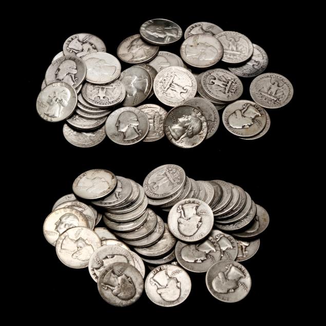 eighty-80-90-silver-washington-quarters-in-two-rolls