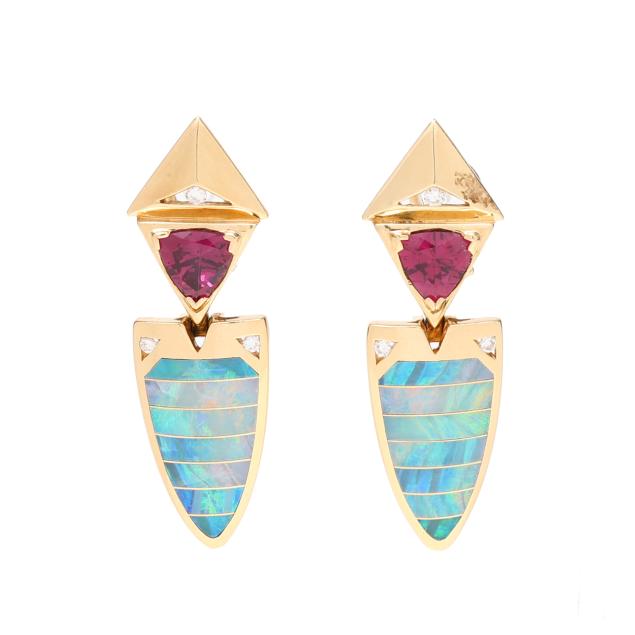 gold-and-gem-set-dangle-earrings-nagalle-designs