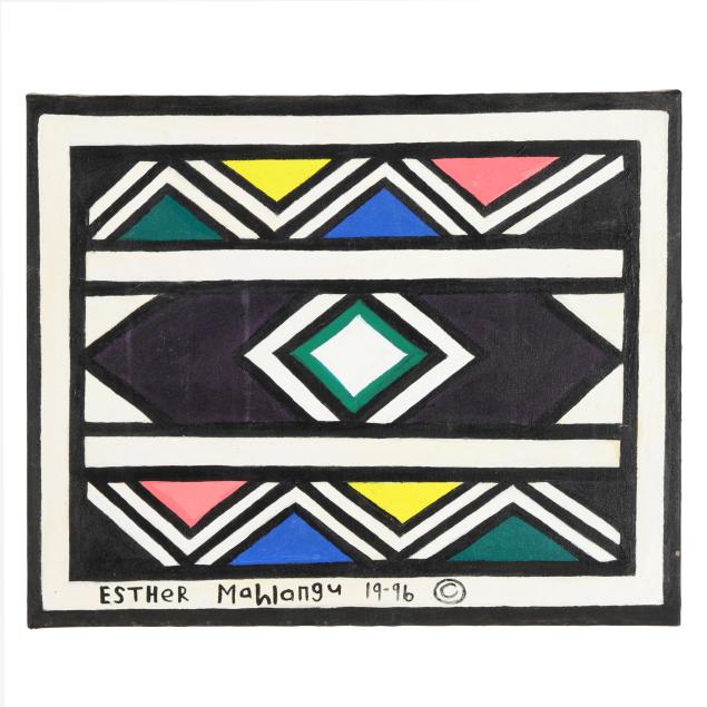 dr-esther-mahlangu-south-african-b-1935-ndebele-abstract