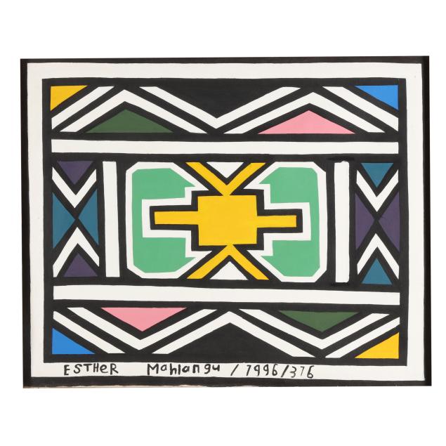 dr-esther-mahlangu-south-african-b-1935-ndebele-abstract