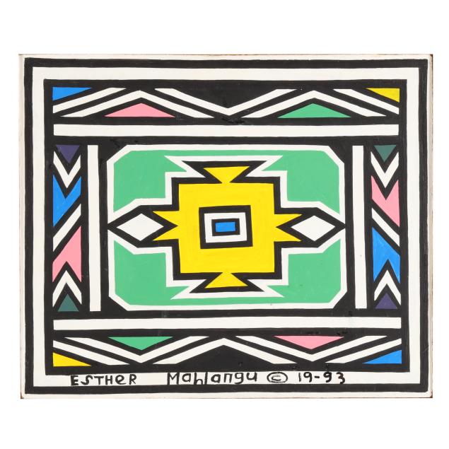 dr-esther-mahlangu-south-african-b-1935-ndebele-abstract