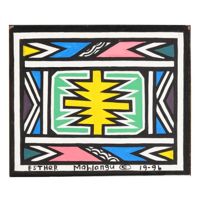 dr-esther-mahlangu-south-african-b-1935-ndebele-abstract