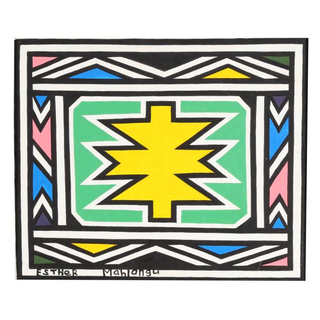 dr-esther-mahlangu-south-african-b-1935-ndebele-abstract