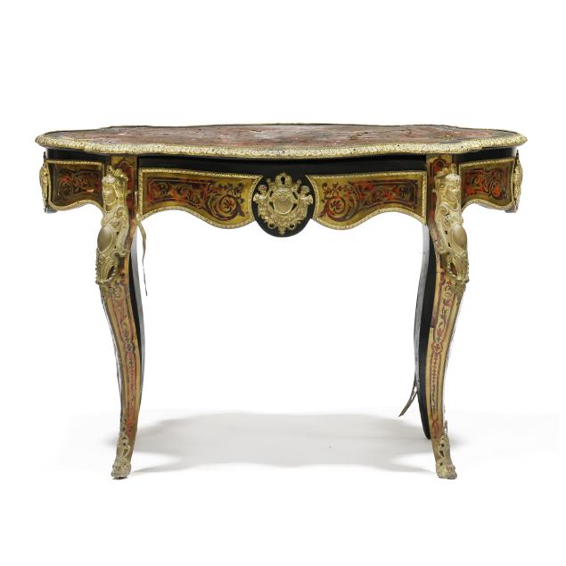french-empire-style-one-drawer-boule-table