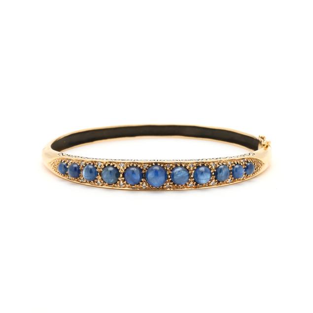 gold-and-star-sapphire-bangle-bracelet