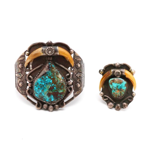 southwestern-silver-cuff-bracelet-and-ring