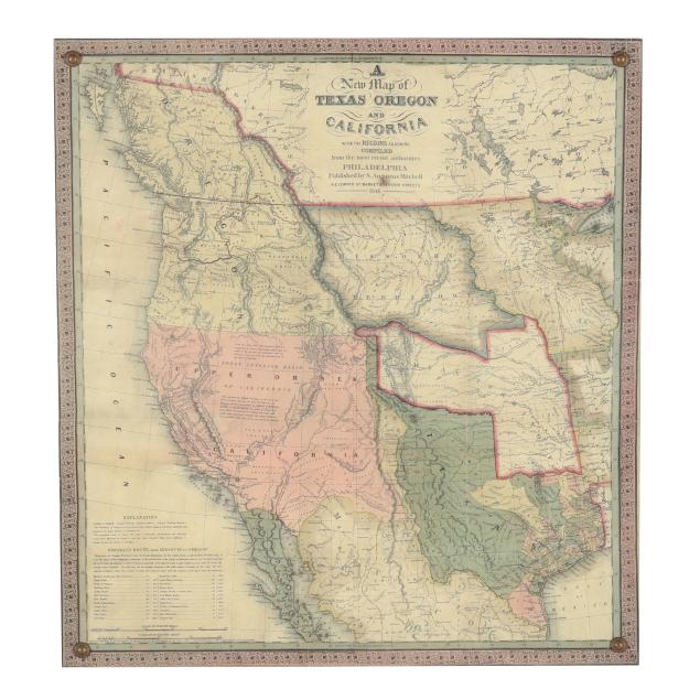 a-well-presented-reproduction-of-mitchell-s-influential-map-of-the-american-west