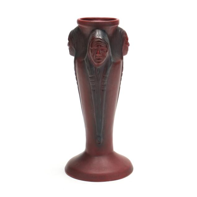 van-briggle-native-american-head-vase