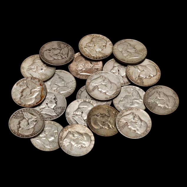 roll-of-twenty-20-90-silver-franklin-half-dollars