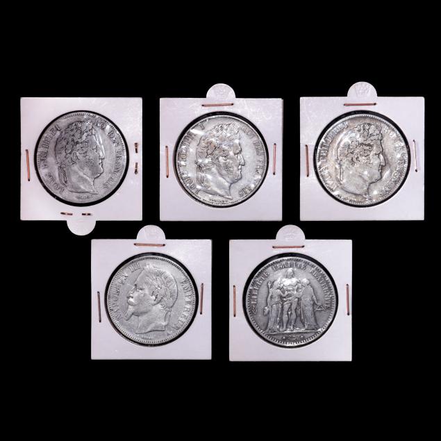france-five-19th-century-silver-5-francs