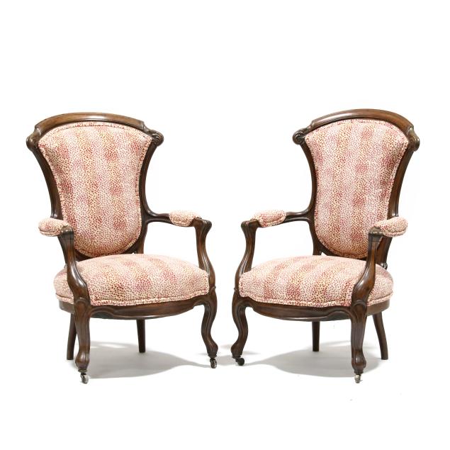 pair-of-american-rococo-revival-carved-walnut-armchairs-in-scalamandre-upholstery