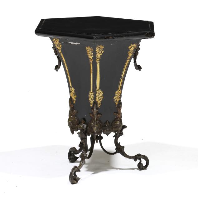 unusual-victorian-tole-lidded-side-table