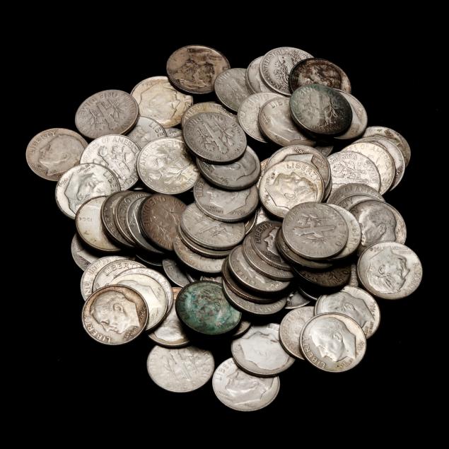 eighty-five-85-circulated-silver-dimes