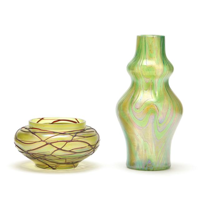 two-vintage-bohemian-glass-vases