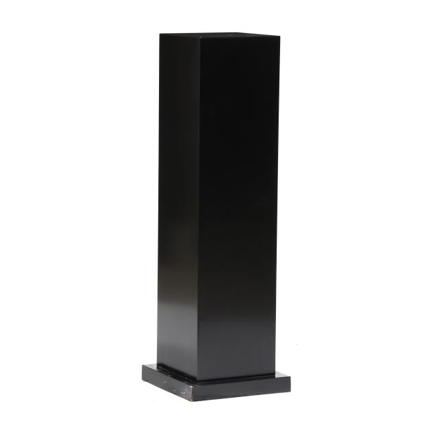contemporary-black-lacquered-display-pedestal