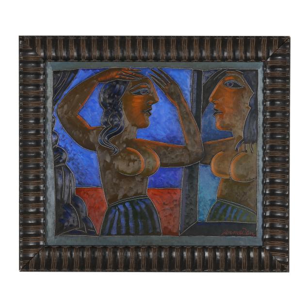 jan-vermeiren-belgian-south-african-b-1949-i-woman-before-mirror-i