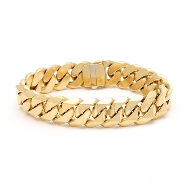 vintage-heavy-gold-curb-link-bracelet-bulgari