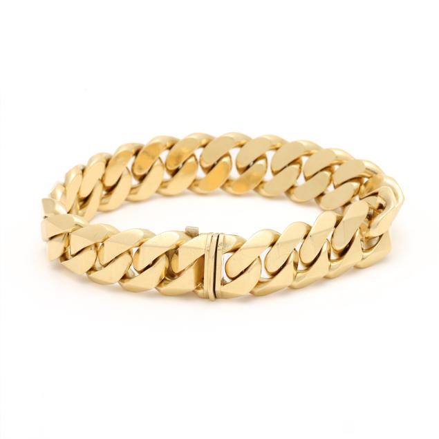 vintage-heavy-gold-curb-link-bracelet-bulgari