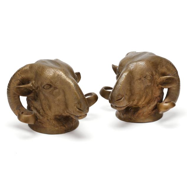 pair-of-cast-bronze-ram-head-ornaments