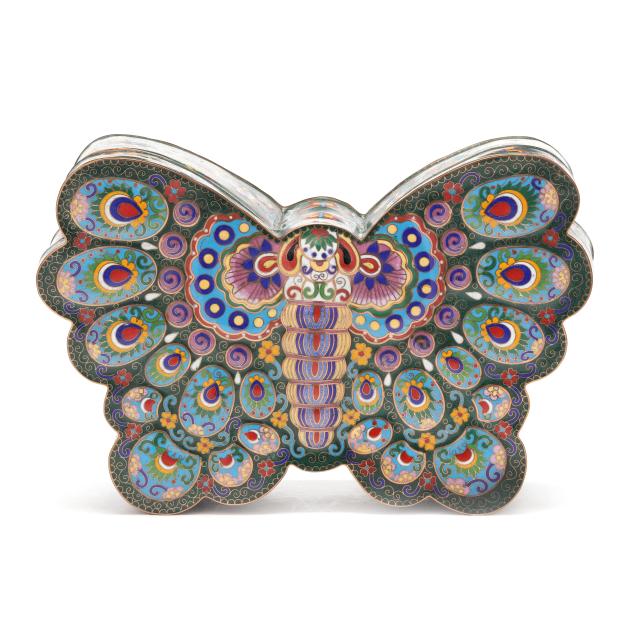 a-large-chinese-cloisonne-butterfly-box