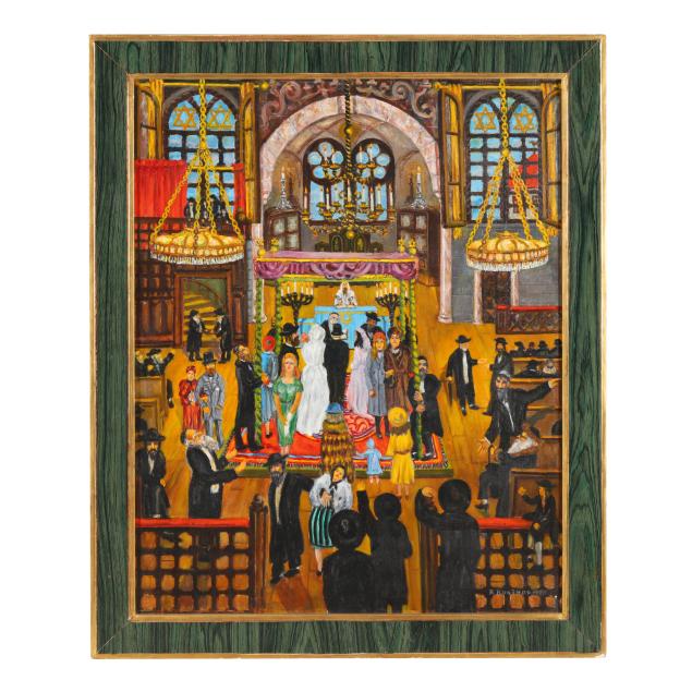 rudolph-robinor-russian-american-circa-1899-1994-hasidic-jewish-wedding-scene