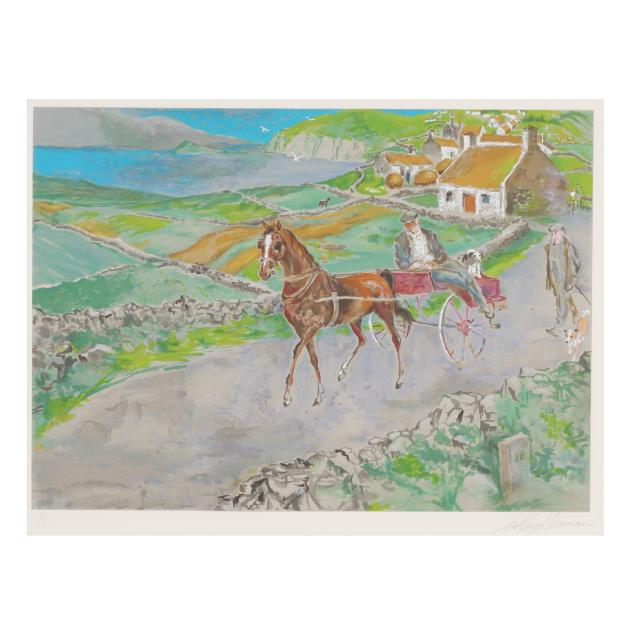 leroy-neiman-american-1921-2012-i-nostalgic-journey-irish-landscape-i