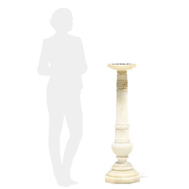carved-neoclassical-style-alabaster-columnar-pedestal