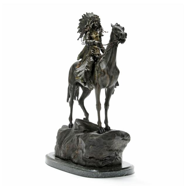 after-carl-kauba-austrian-1865-1922-chief-on-horseback