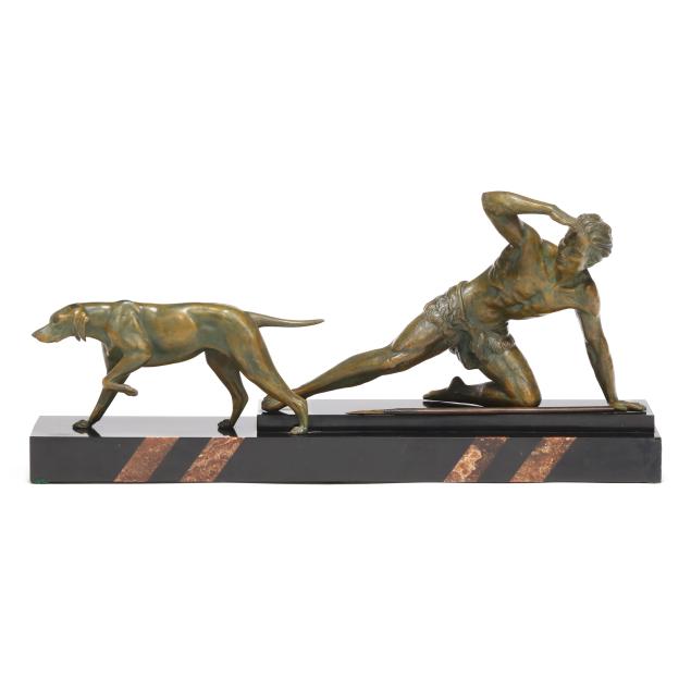 jean-de-roncourt-french-1869-1937-hunter-and-hound