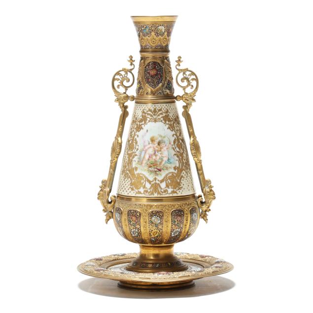 french-champleve-enameled-porcelain-vase-with-ormolu-mounts-in-the-islamic-taste