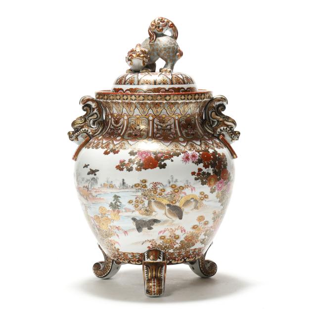 a-large-japanese-kutani-urn-with-cover