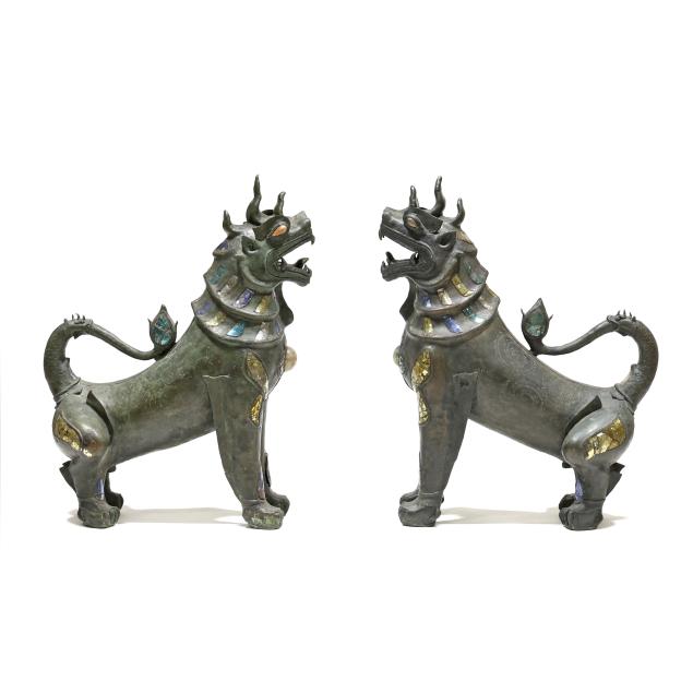 attributed-karl-springer-german-american-1931-1991-pair-of-palatial-inlaid-bronze-foo-dogs