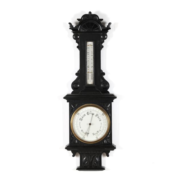 antique-english-carved-aneroid-barometer