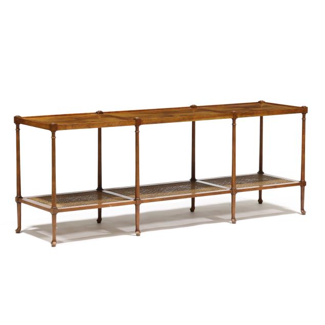 baker-english-style-inlaid-walnut-sofa-table