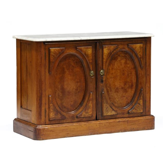victorian-walnut-marble-top-cabinet