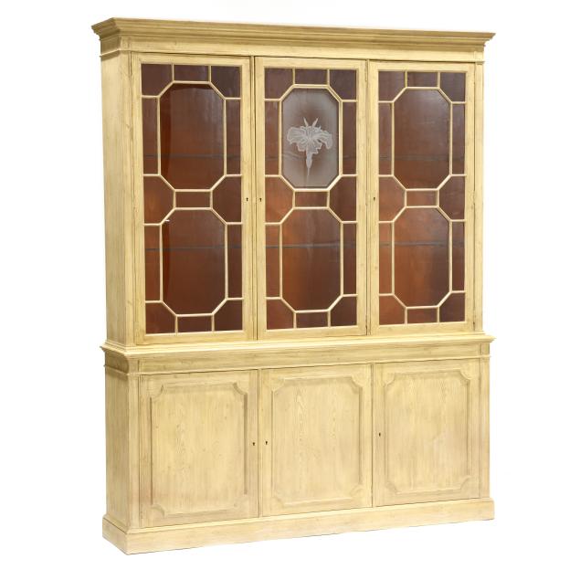 baker-georgian-style-painted-china-cabinet