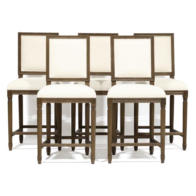 restoration-hardware-set-of-five-louis-xvi-style-high-chairs